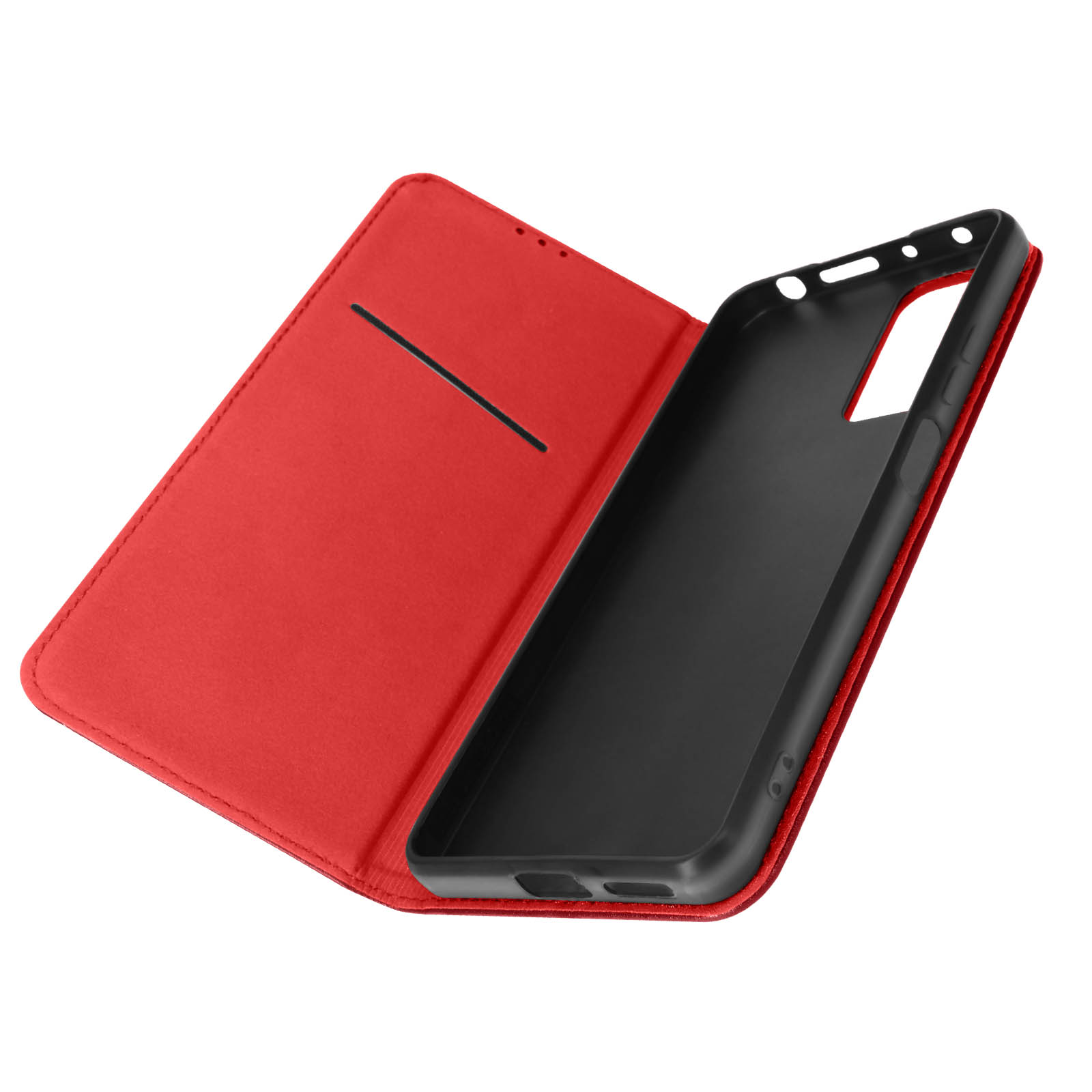AVIZAR Kunstleder Series, Bookcover, Xiaomi, Note Pro Redmi 5G, Rot 11