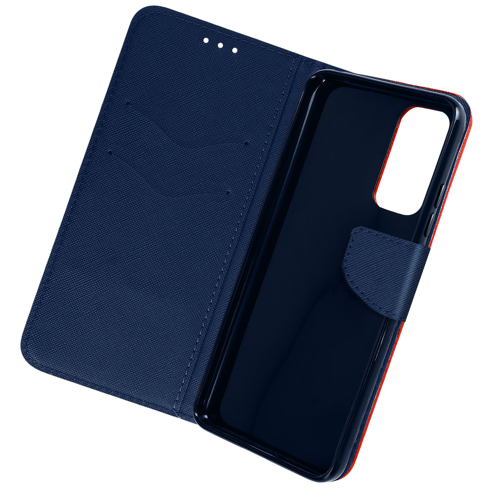 AVIZAR Series, Xiaomi, Note 12s, Blau Rot Fancy Bookcover, Redmi /