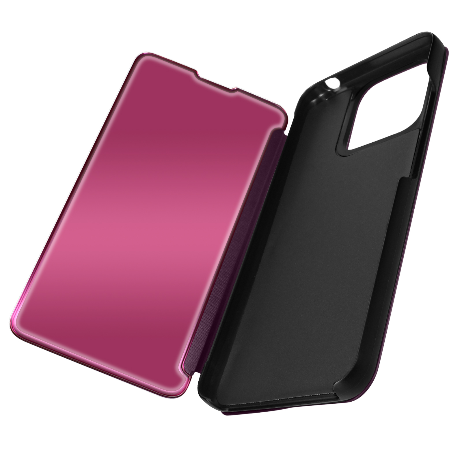 12C, Clear Xiaomi, Series, View Violett Cover AVIZAR Redmi Standing Bookcover,