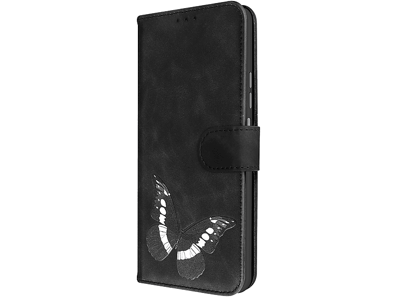 AVIZAR 5G, Bookcover, Redmi 12 Schwarz Xiaomi, Series, Note Butterfly