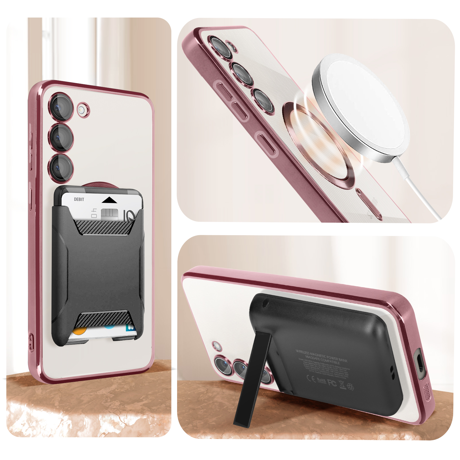 AVIZAR S23, Galaxy Rosa Metallic Samsung, Backcover, Series,