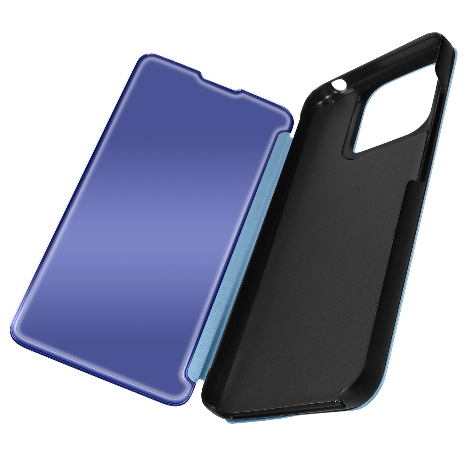 AVIZAR Clear Blau Standing Bookcover, Cover Xiaomi, Redmi Series, View 12C