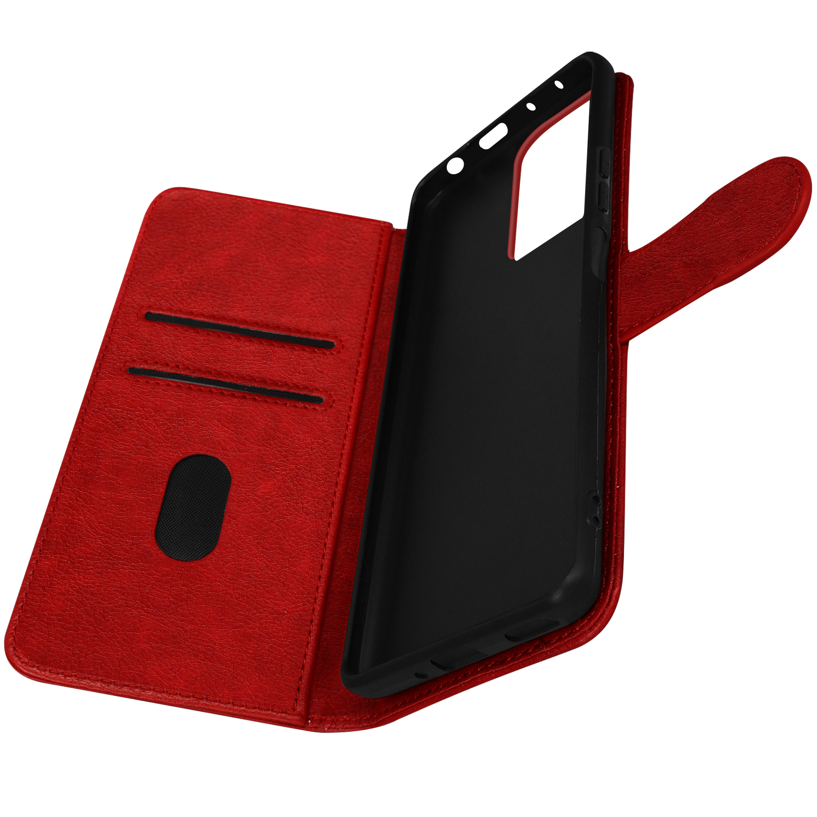 AVIZAR Chesterfield 12 Redmi Rot Bookcover, Xiaomi, Note Pro Series, 5G