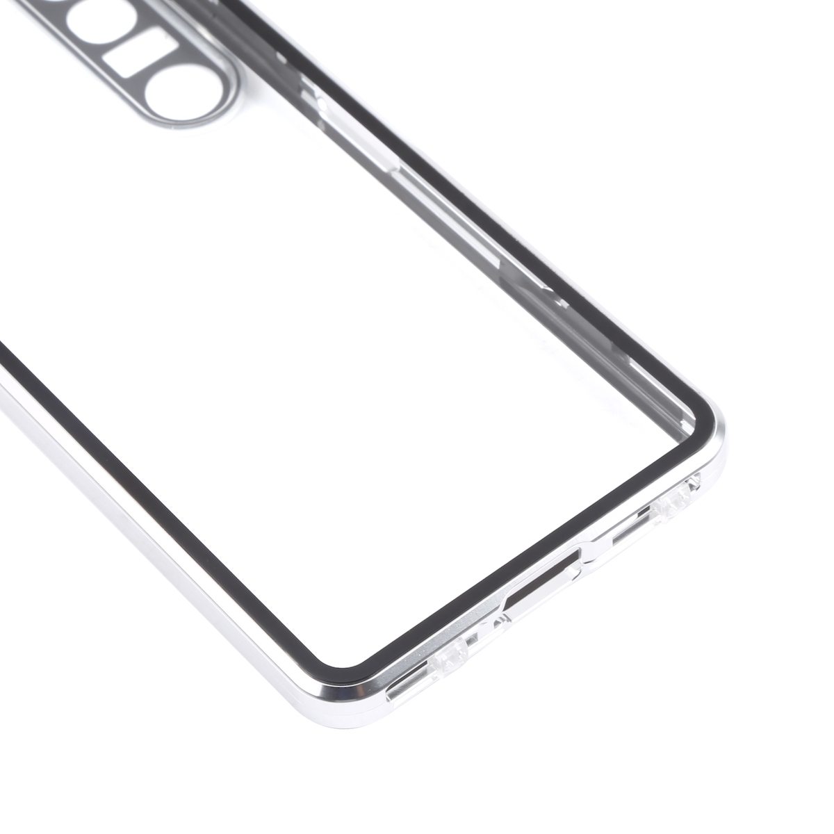 WIGENTO Magnetische Hülle Glas gehärtetem Silber Sony, und 1 Cover, IV, Metall, Xperia aus Full