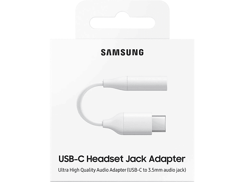 SAMSUNG Original Samsung AUX Jack Adapter USB-C 3,5mm Audio Musik Kopfhörer Kabel Klinke Audio Adapter