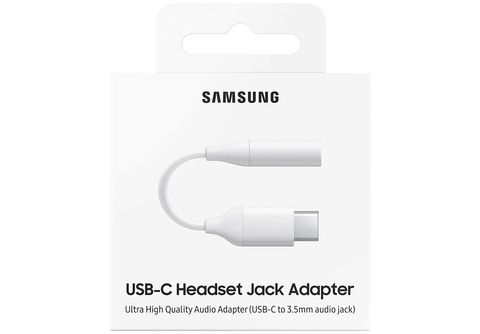 SAMSUNG Original Samsung AUX Jack Adapter USB-C 3,5mm Audio Musik Kopfhörer Kabel  Klinke Audio Adapter