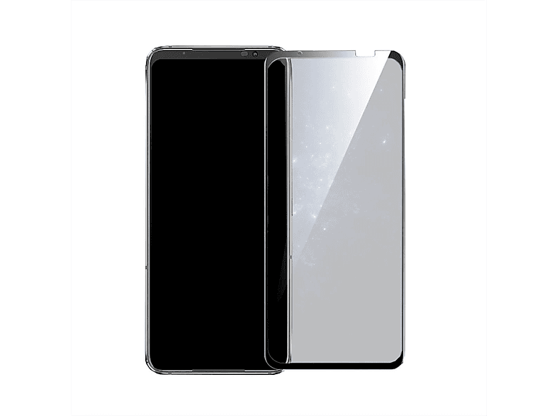 WIGENTO 2x Displayschutz Glas Phone ROG 7 Asus Ultimate) 7 Schutzglas(für 