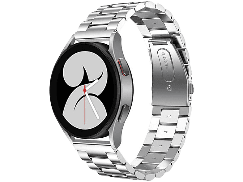 Classic Stahl 40 44 / Silber Watch 45mm / Watch 43 Deluxe 5 / 46 Samsung, WIGENTO Galaxy Armband, mm / 42 Ersatzarmband, mm, Watch 6 4 Pro mm 5 / / 6 47 4