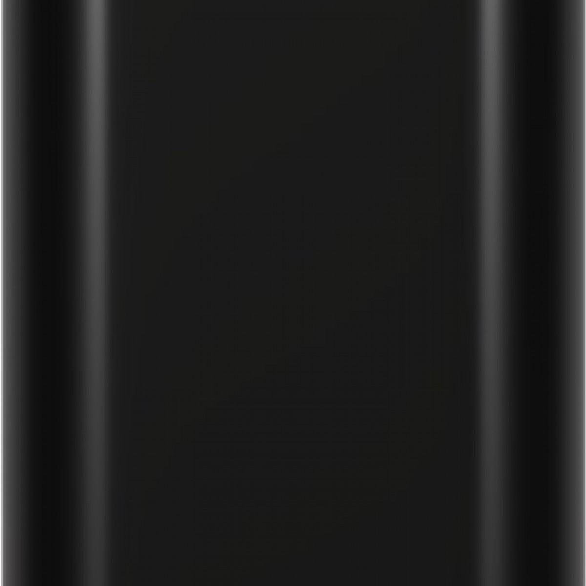 Zwei schwarze Säulen mit schwarzem Hintergrund.