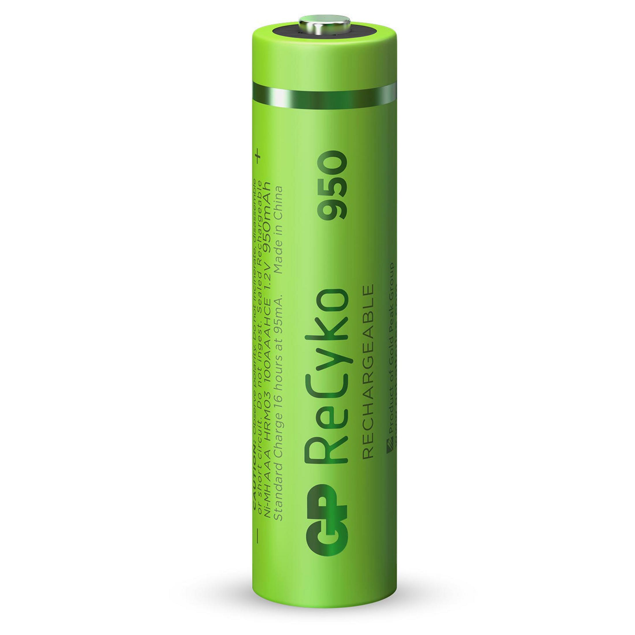 Grüne Akku-Batterie. Sie hat Text und Plus- und Minuszeichen.