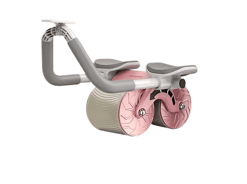 SYNTEK Gesunde Bauchrad rosa automatische Rebound Bauchcurling Bewegung Heimtrainer, Rosa
