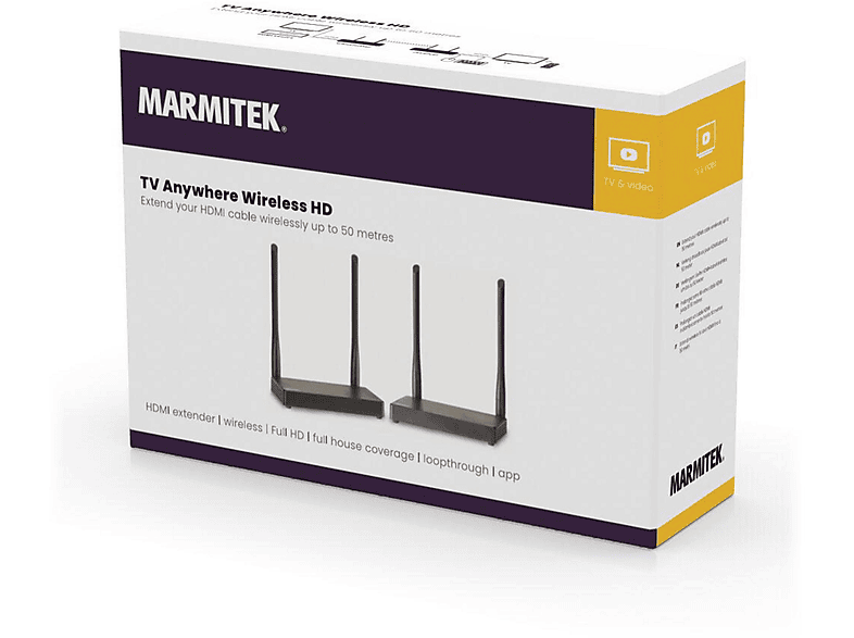 MARMITEK 08331 TV ANYWHERE WRLS HD HDMI Extender MediaMarkt