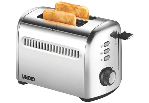 UNOLD RETRO EDELSTAHL | Edelstahl Toaster 2) 38326 SATURN Schlitze: 2ER (950 Watt,