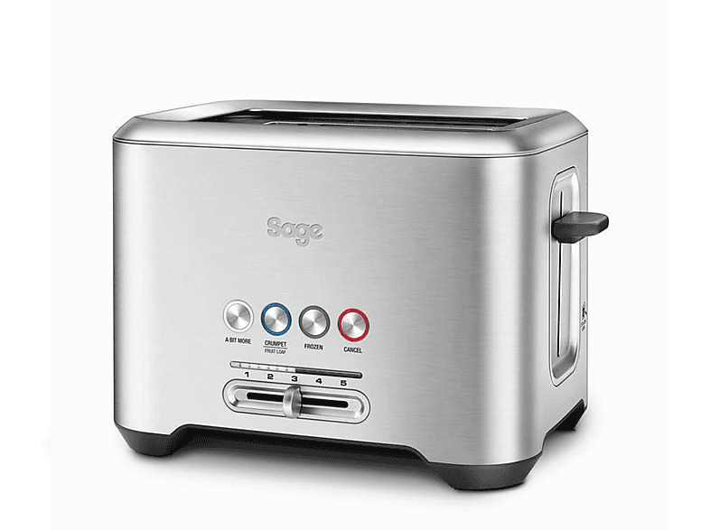 Silber BIT STA720BSS2EEU1 (1000 Toaster 2) Watt, SAGE MORE SLICE Schlitze: 2