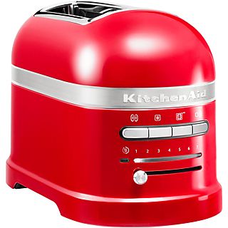 Tostadora - KITCHENAID AKLBB359981613, 1250 W, 2 ranuras, 2 rebanadas, 7 niveles tostado, Rojo imperial