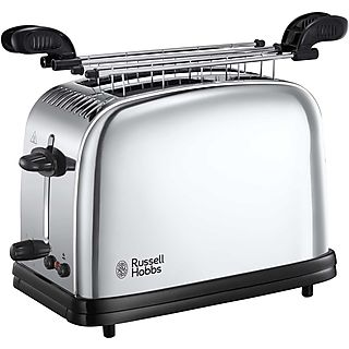 Tostadora - RUSSELL HOBBS 4008496894253, 1200 W, 2 ranuras, 2 rebanadas, Inox