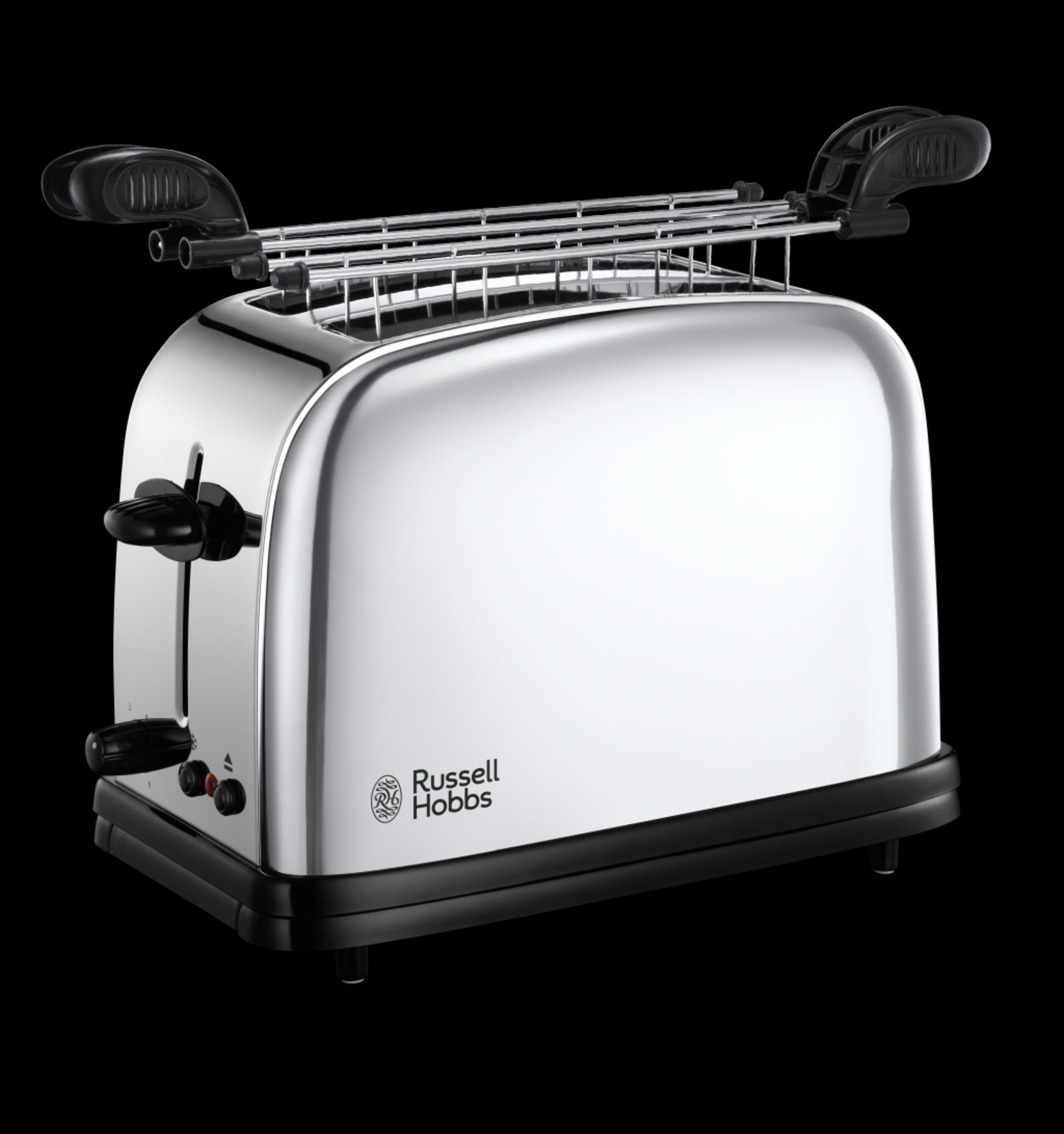 Edelstahl/Schwarz 23310-57 Toaster 2) RUSSELL SANDWICHTOASTER Watt, VICTORY (1200 HOBBS Schlitze: