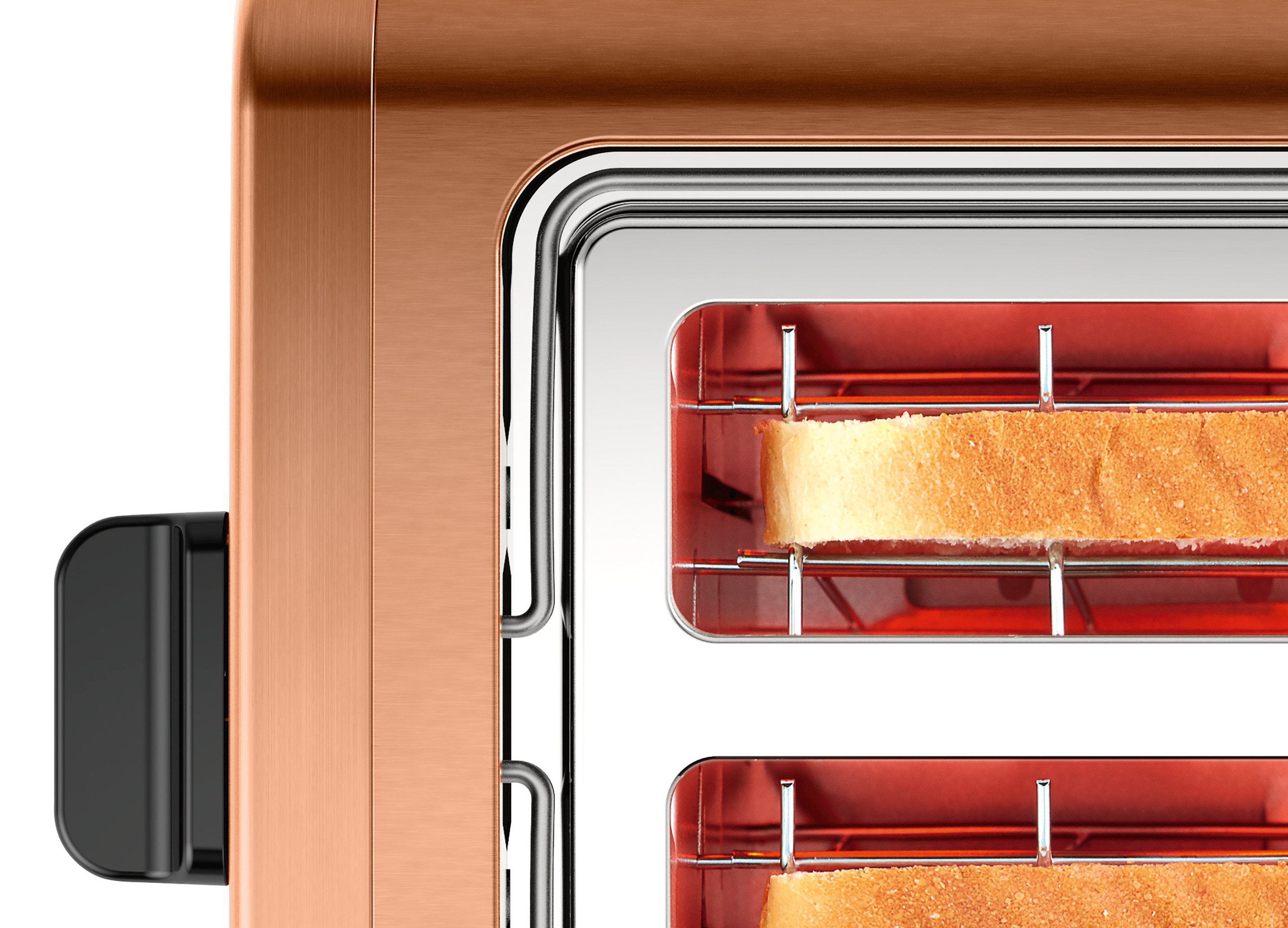 BOSCH TAT 429 Toaster EDELSTAHL P Kupferkristall/Schwarzgrau Watt, 2) (970 Schlitze: 4