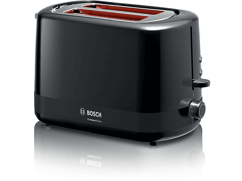 BOSCH TAT 3 (800 Watt, Schwarz 113 2) Toaster Schlitze: A