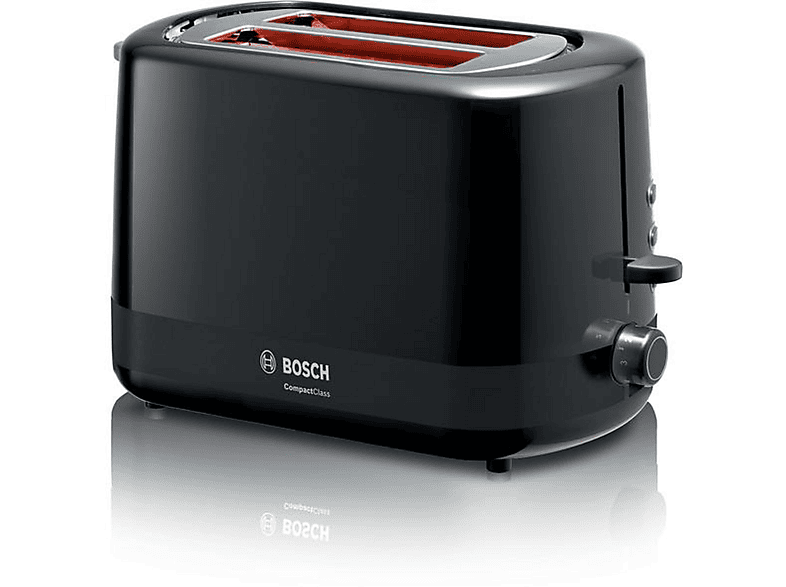 TAT BOSCH 113 2) Schlitze: (800 Watt, Schwarz A Toaster 3