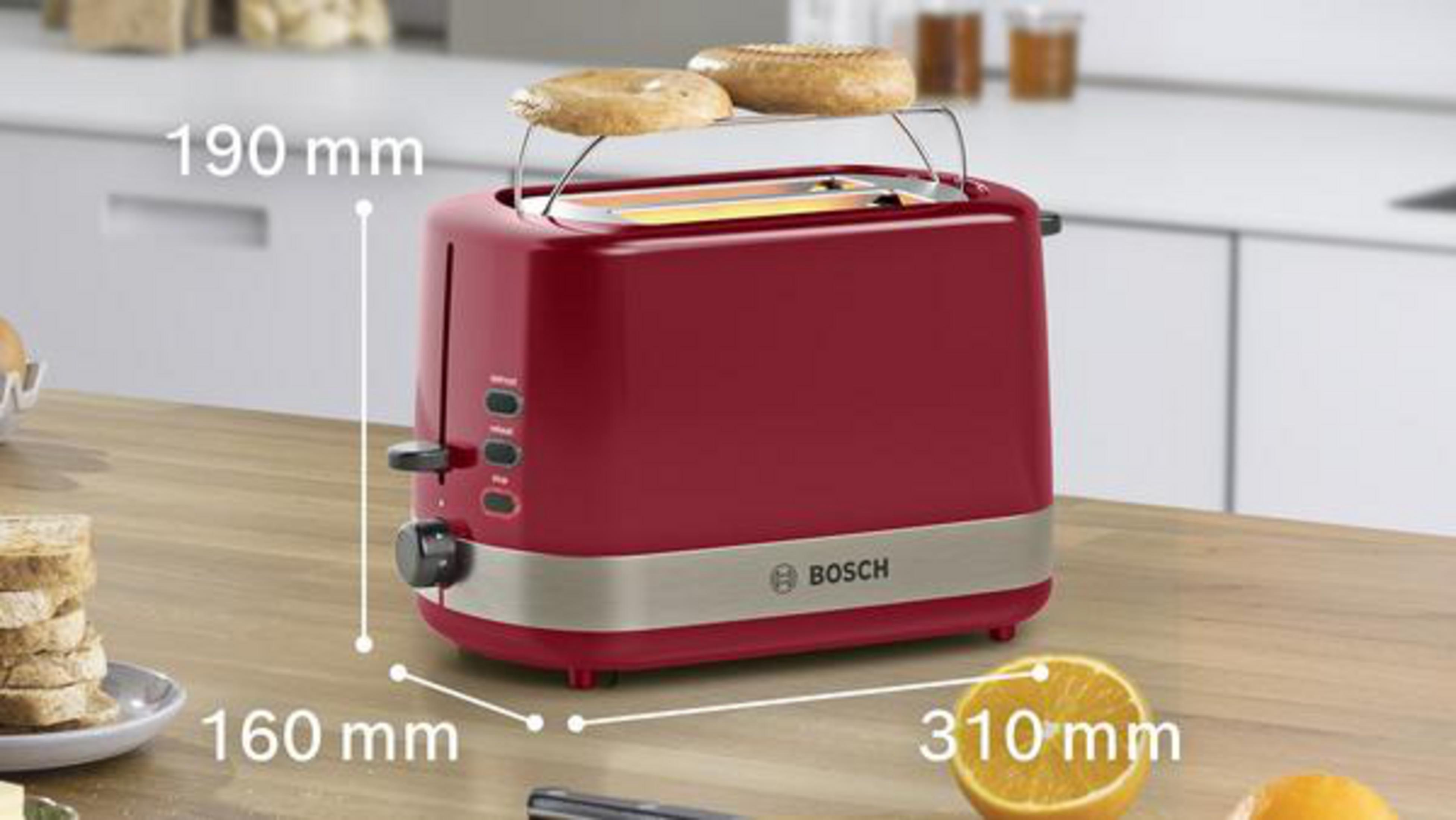 ETA Tostapane Ronny 800W | 2 Fette, 7 Livelli Di Tostatura, Funzioni Scongelamento E Riscaldamento | Cassetto Briciole Rimovibile | Colazione Veloce