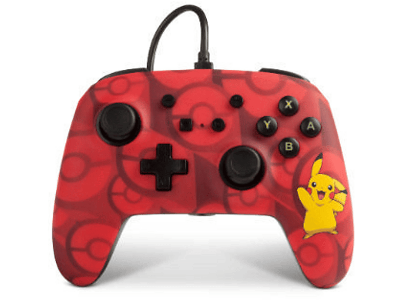PA1513777-01 A Rot WIRED CONTR Controller PIKACHU POWER NSW