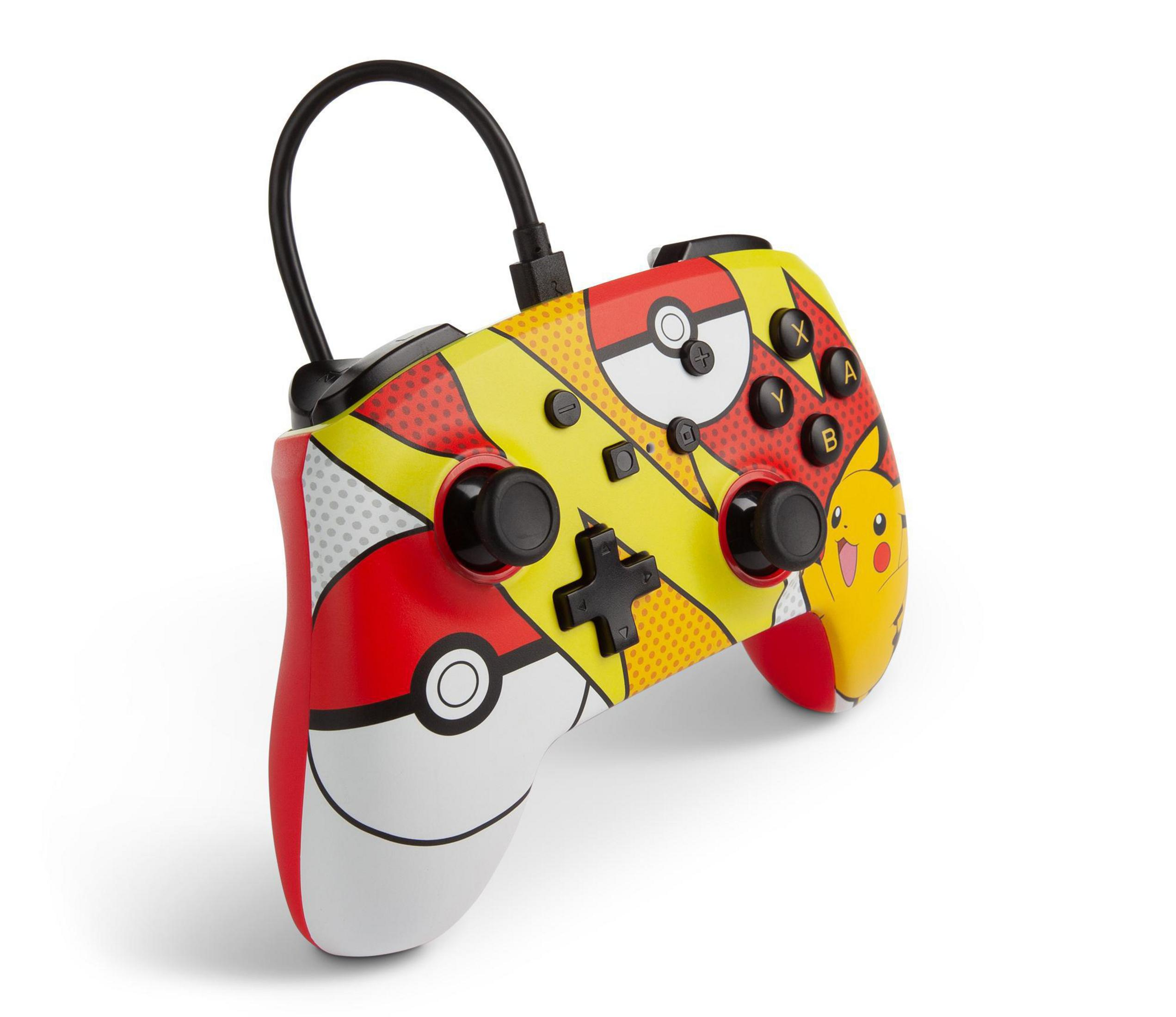 POWER A PA1518905-01 NSW WIRED PIKACHU POPART CONTROLLER Rot/Gelb Controller