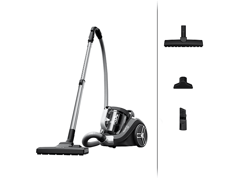 ROWENTA RO 4 B 36 COMPACT POWER XXL Zylinder-Vakuum Staubsauger, maximale Leistung: 900 Watt, Schwarz)