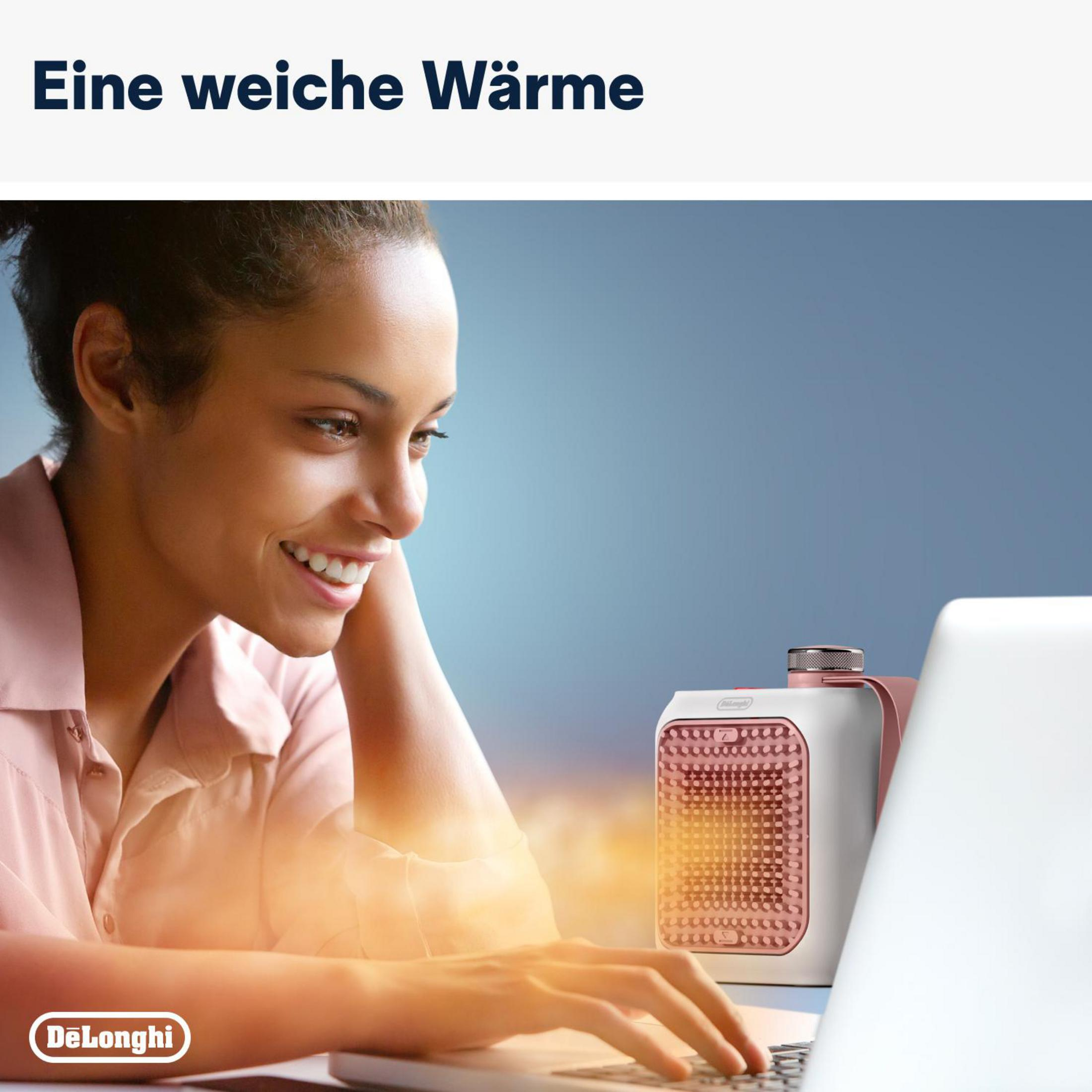 Raumgröße: 10 (360 B PINK m²) HEATER 03.PK Watt, CAPSULE 10 HFX DELONGHI Heizlüfter