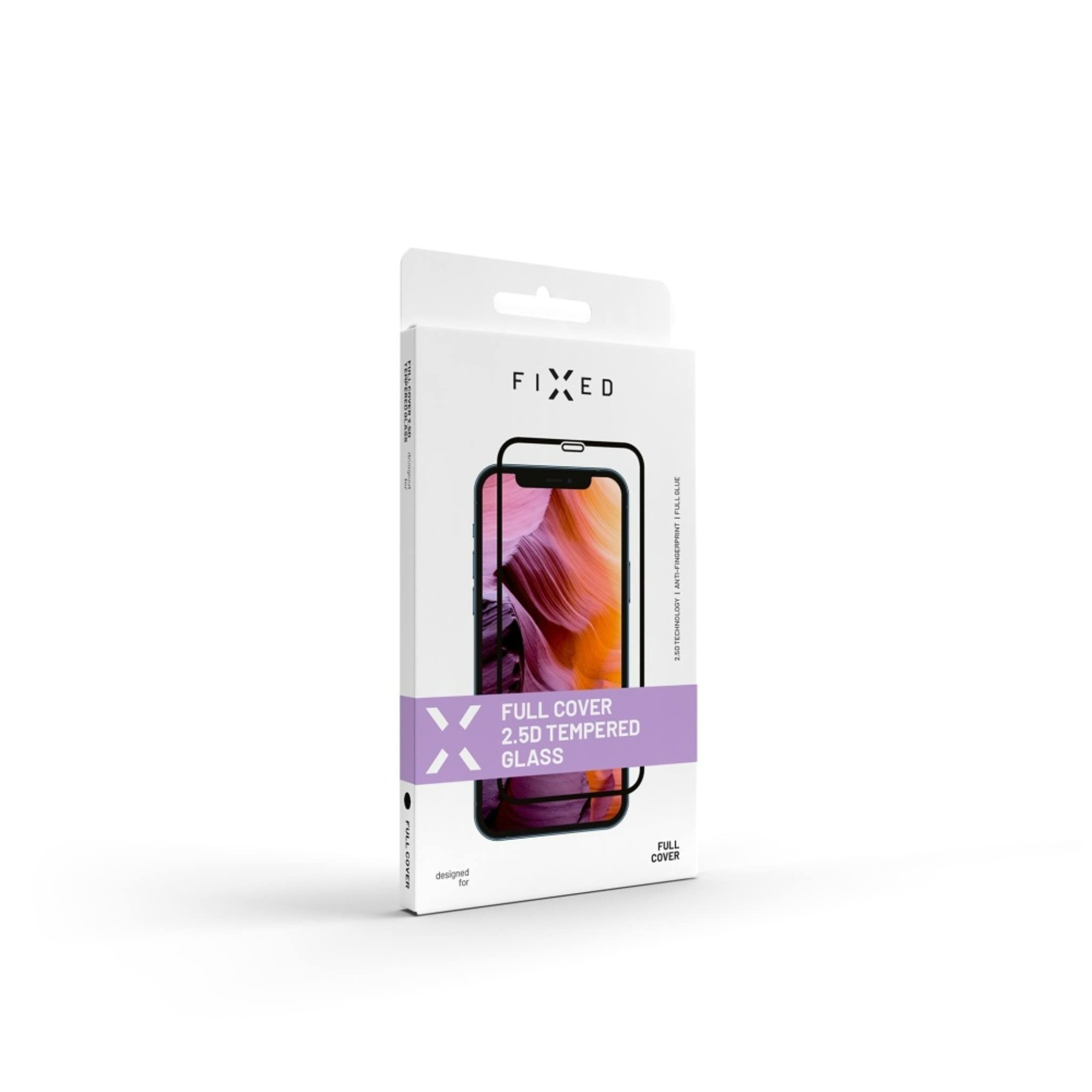 Weiße Telefon-Displayschutzfolienbox mit einer Telefongrafik.