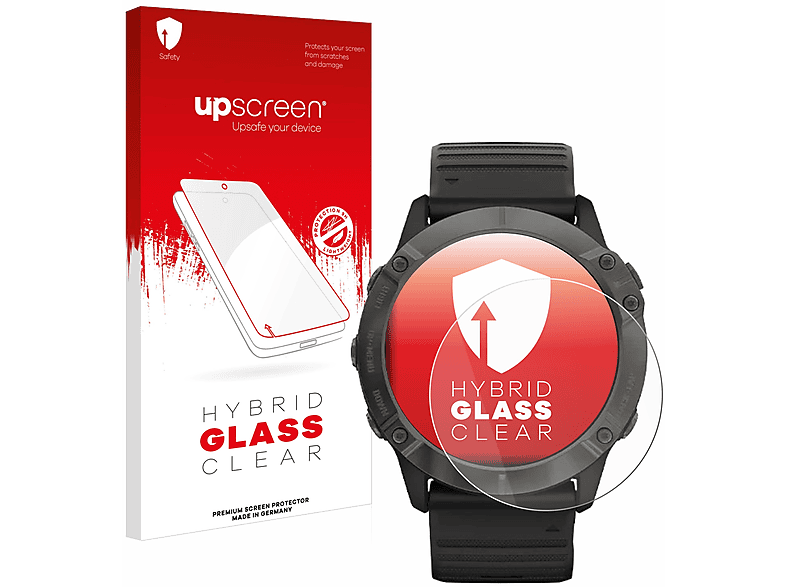 UPSCREEN klare Schutzfolie(für Garmin Fenix 6X Pro Solar) | Smartwatch Schutzfolien & Gläser