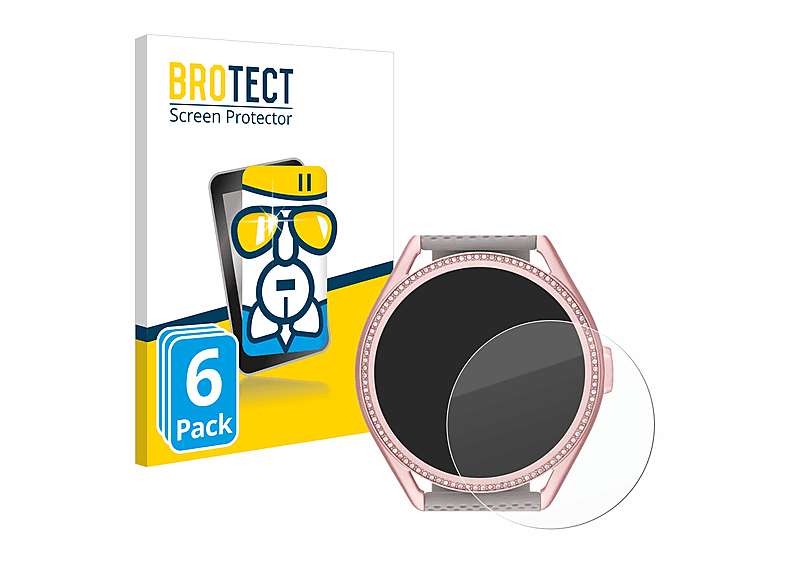 BROTECT 6x Airglass klare Schutzfolie(für Michael Kors Access MKGO Gen 5E MKT 5117)