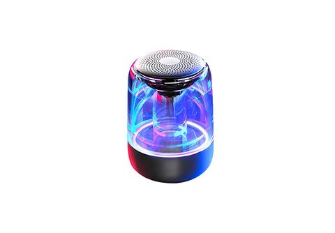SYNTEK Bluetooth-Lautsprecher, tragbares Auto-Umgebungslicht mit sieben  Farben Bluetooth-Lautsprecher, Schwarz