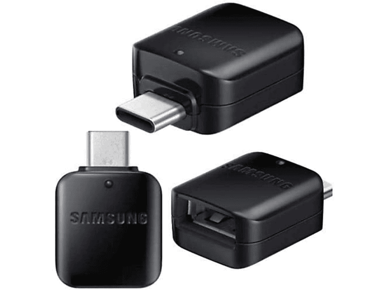 SAMSUNG Original Samsung USB HUB Adapter Converter Connector Verbindung Typ C Stecker USB Adapter, Schwarz