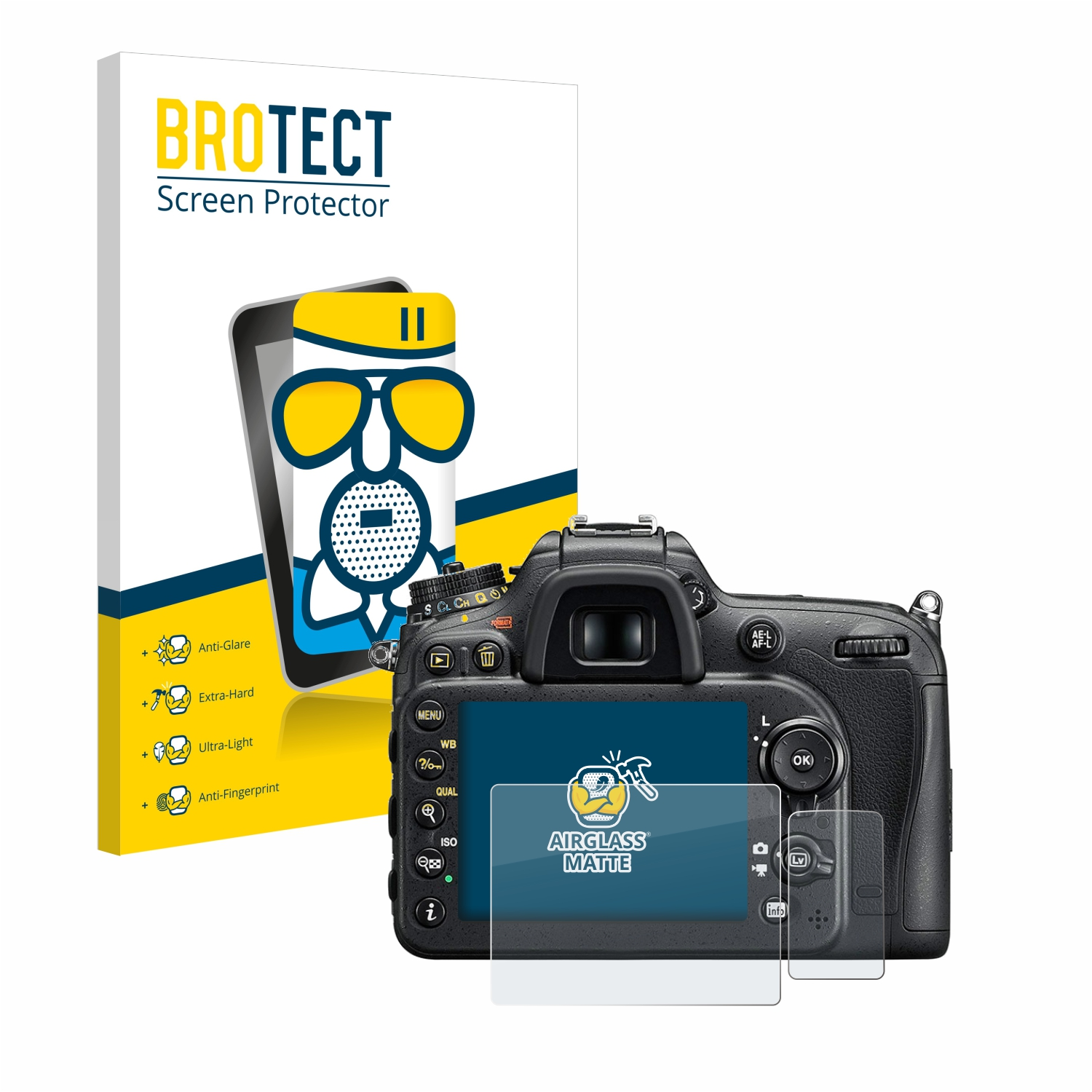 Schutzfolie(für Nikon matte D7200) Airglass BROTECT