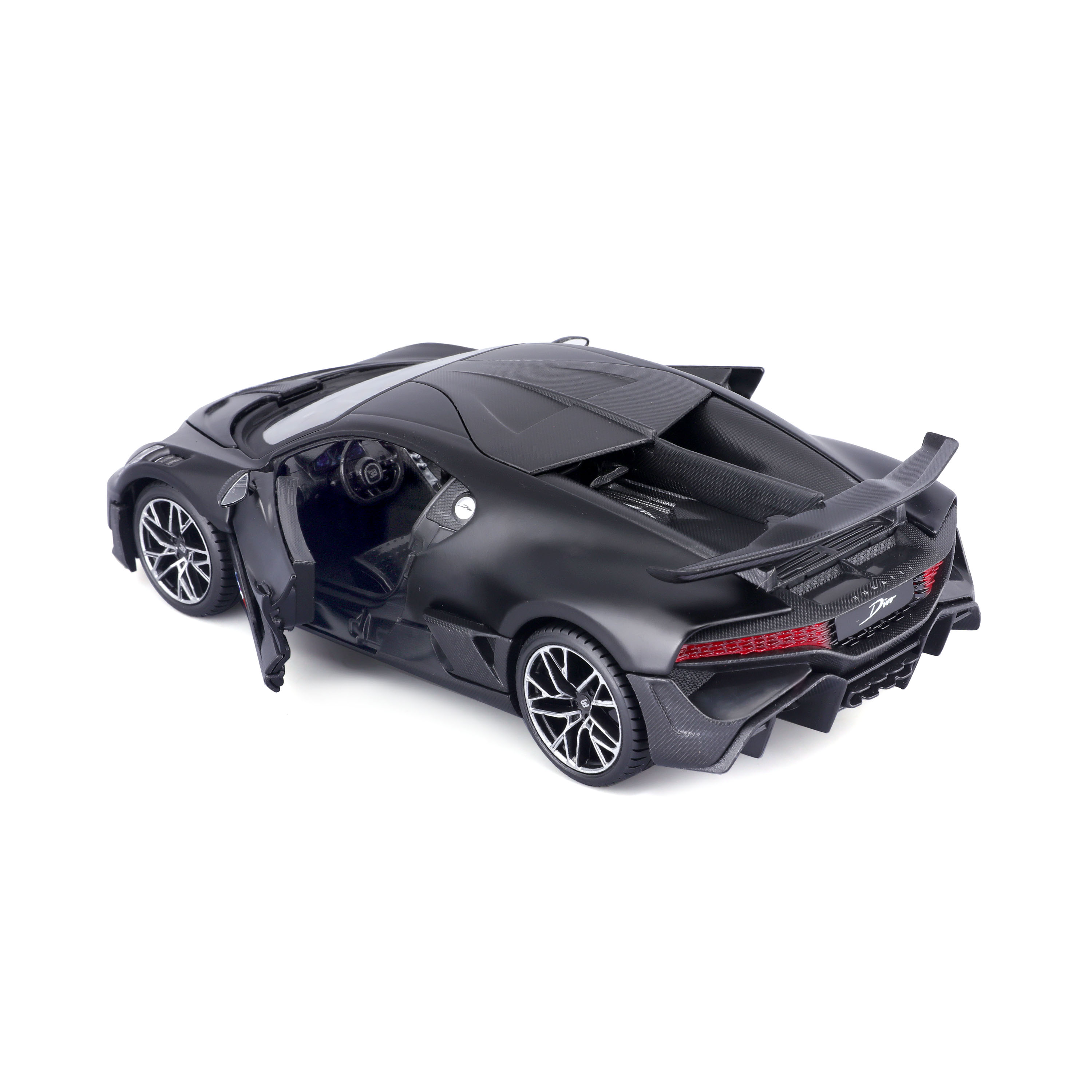 Divo - 1:24) Spielzeugauto - (matt-schwarz, Bugatti MAISTO Modellauto Maßstab 31526M