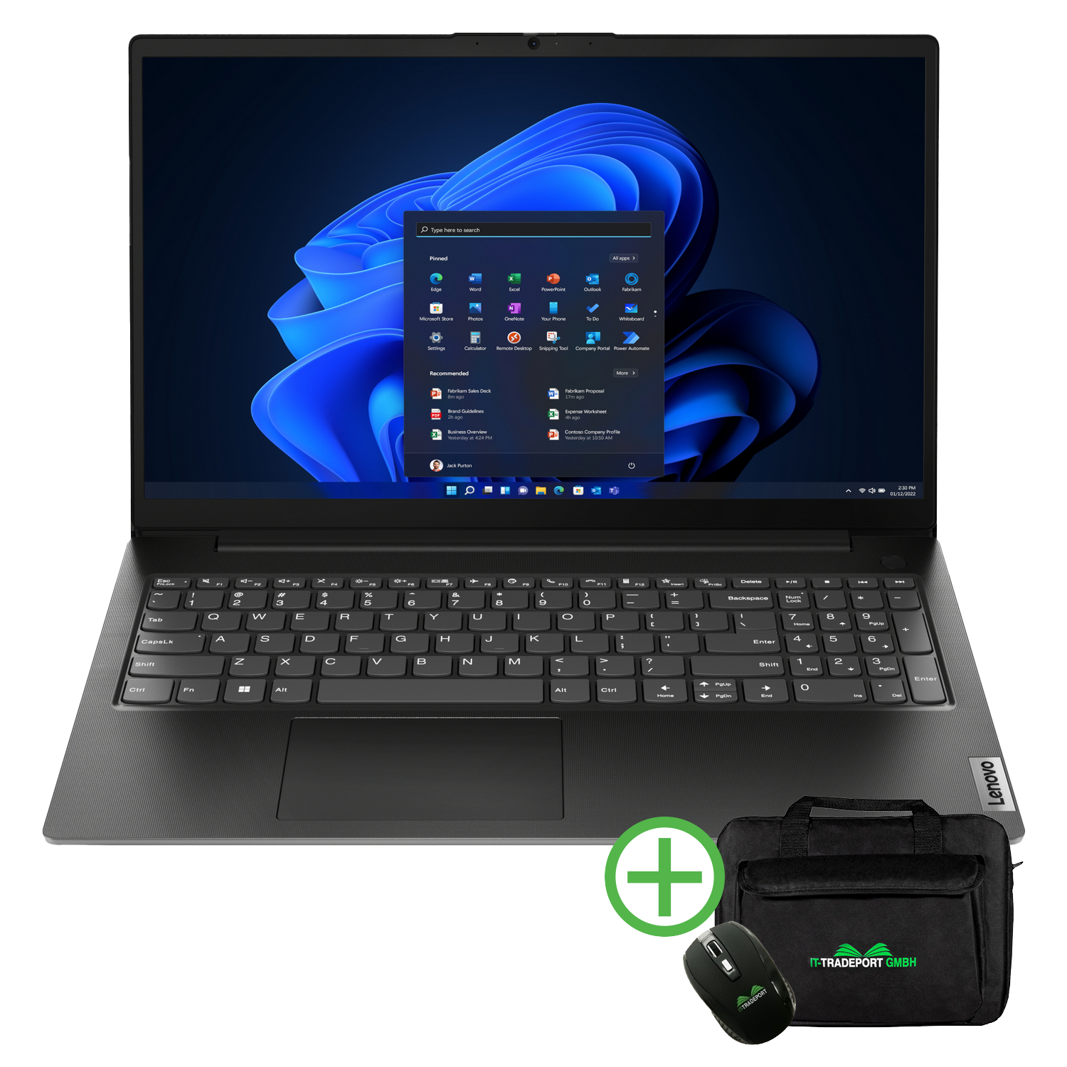 LENOVO V15 Zoll 3 GB Schwarz 15,6 mit Display, Prozessor, Pro, 500 610M, RAM, G4, 8 AMD Ryzen™ Notebook fertig eingerichtet, Radeon AMD 2021 Office GB SSD
