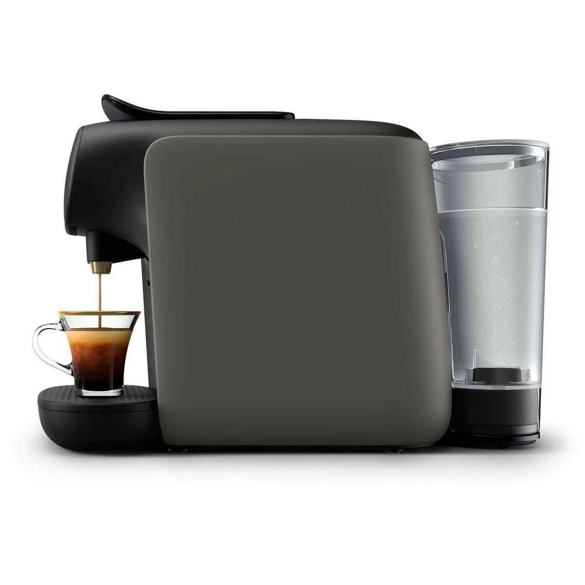Cafetera de cápsulas - PHILIPS LM9012/20 LOR BARISTA SUBLIME CASHMERE GREY, 19 bar, 1450 W, Negro