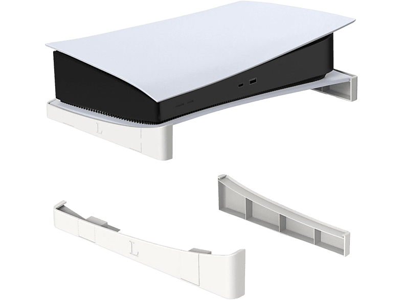 RESPIEL Horizontale Halterung, tragbarer Ständer für PS5 Zubehör PlayStation 5, Konsolenzubehör, weiß