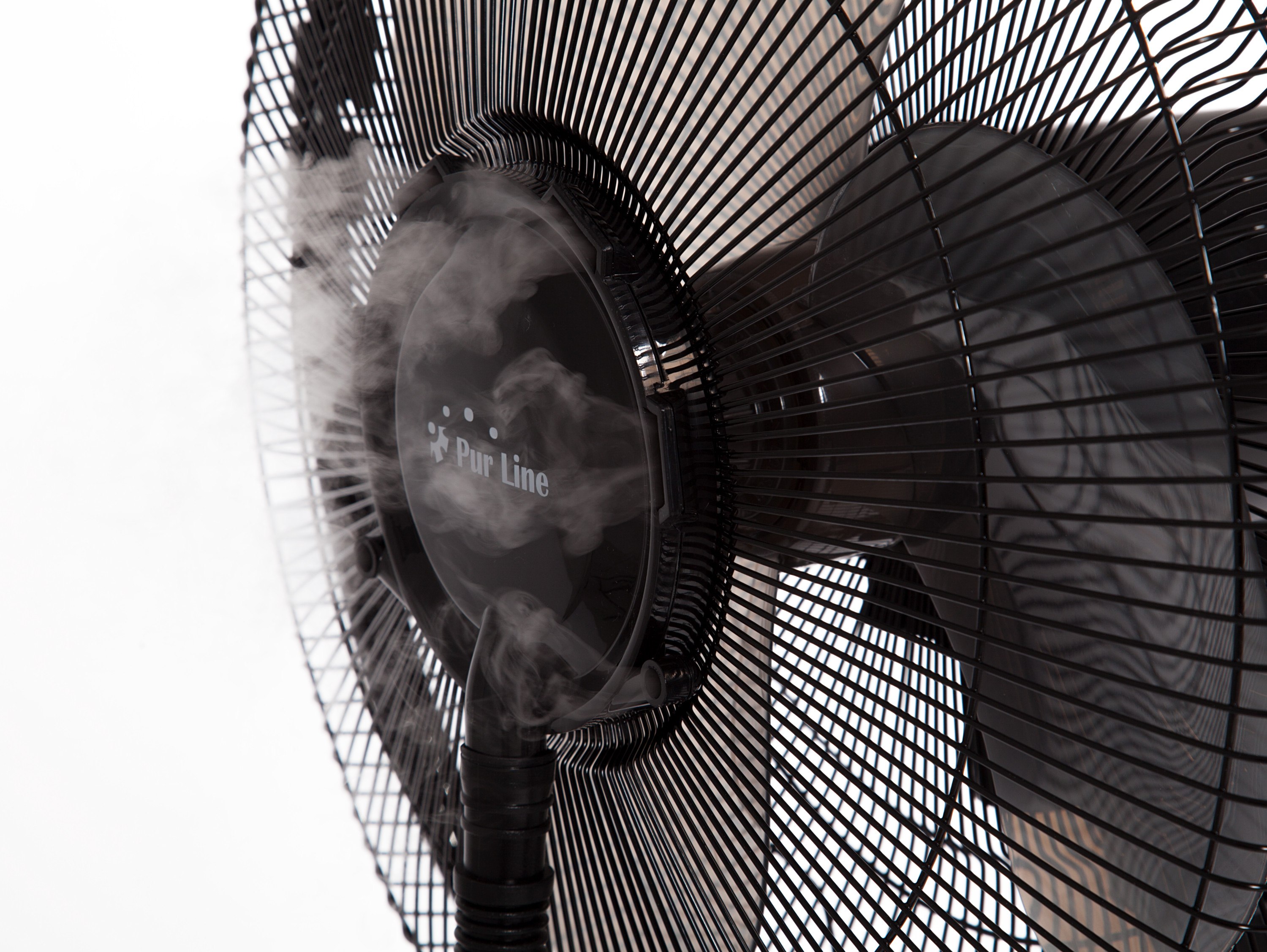 PURLINE Nebelsprühgerät MISTY 1 Standventilator Schwarz (75 Watt)