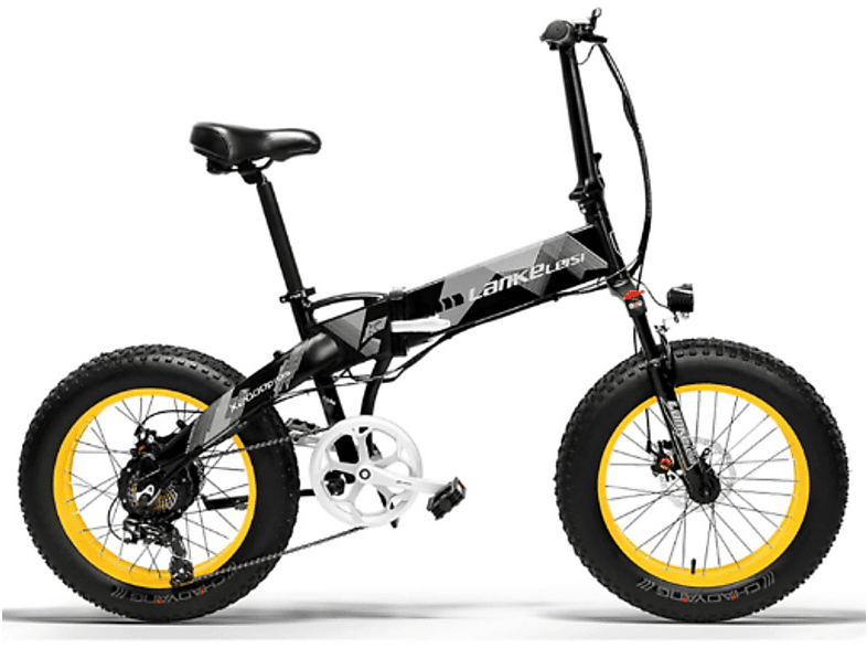 fette 48V Zoll, X2000plus 20 Schwarz) (Laufradgröße: Unisex-Rad, Elektrofahrrad Faltrad Elektrofahrrad Mountainbike Zoll 17.5AH Reifen 1000w 20 LANKELEISI Kompakt-/Faltrad