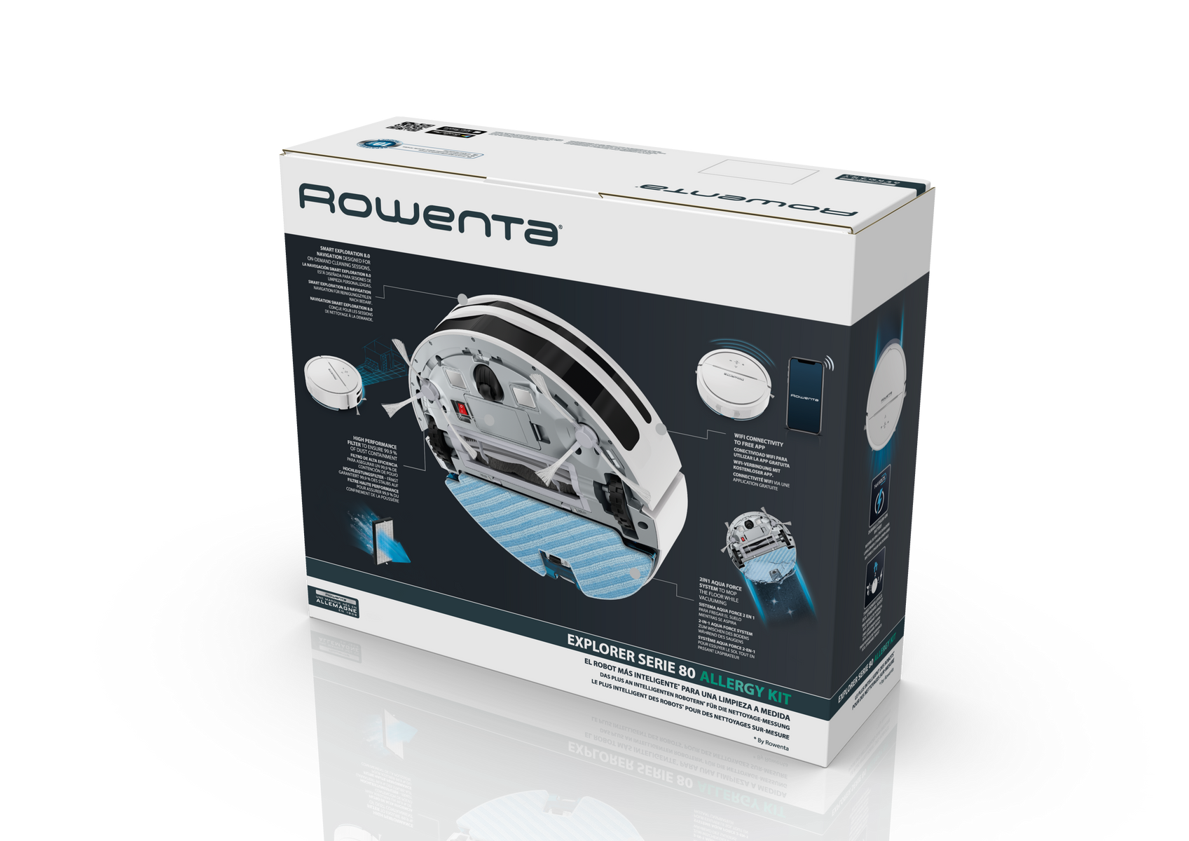 ROWENTA 80 RR7747 Saugroboter Connect Allergy Explorer