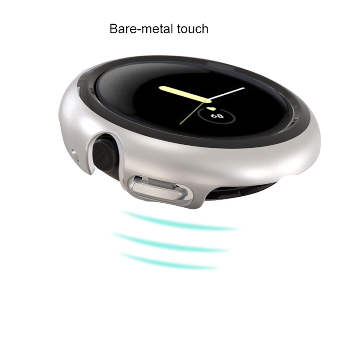 Google 2) Pixel Watch WIGENTO Smartwatch 1 Watch Schutz Hülle + Hülle(für