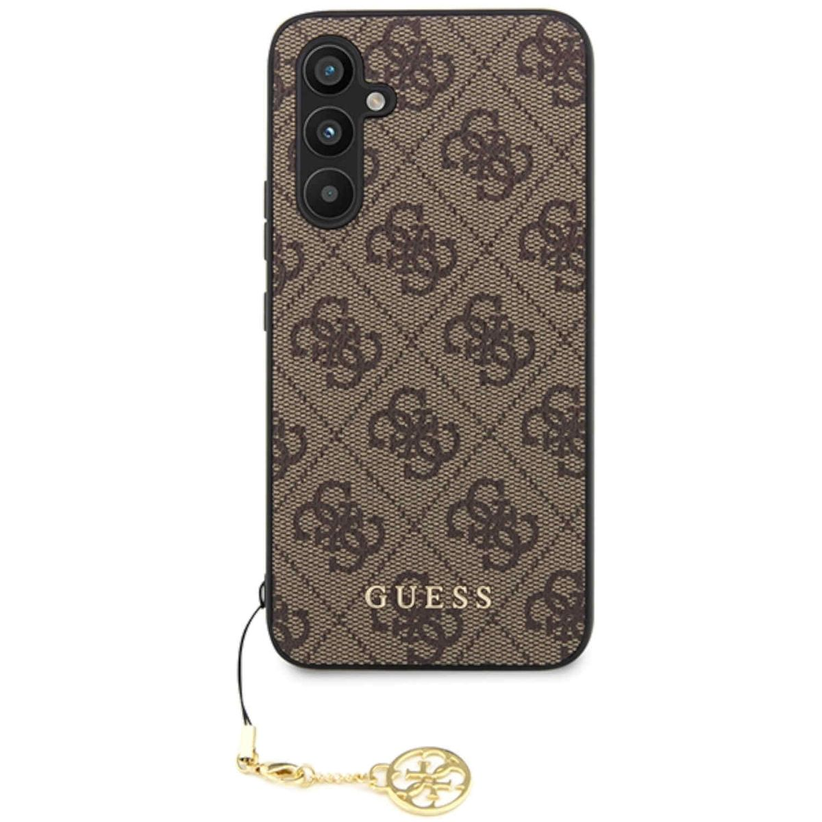 Galaxy Braun Cover, Full Charms GUESS Samsung, A54, Hülle, Design 4G Collection Chain