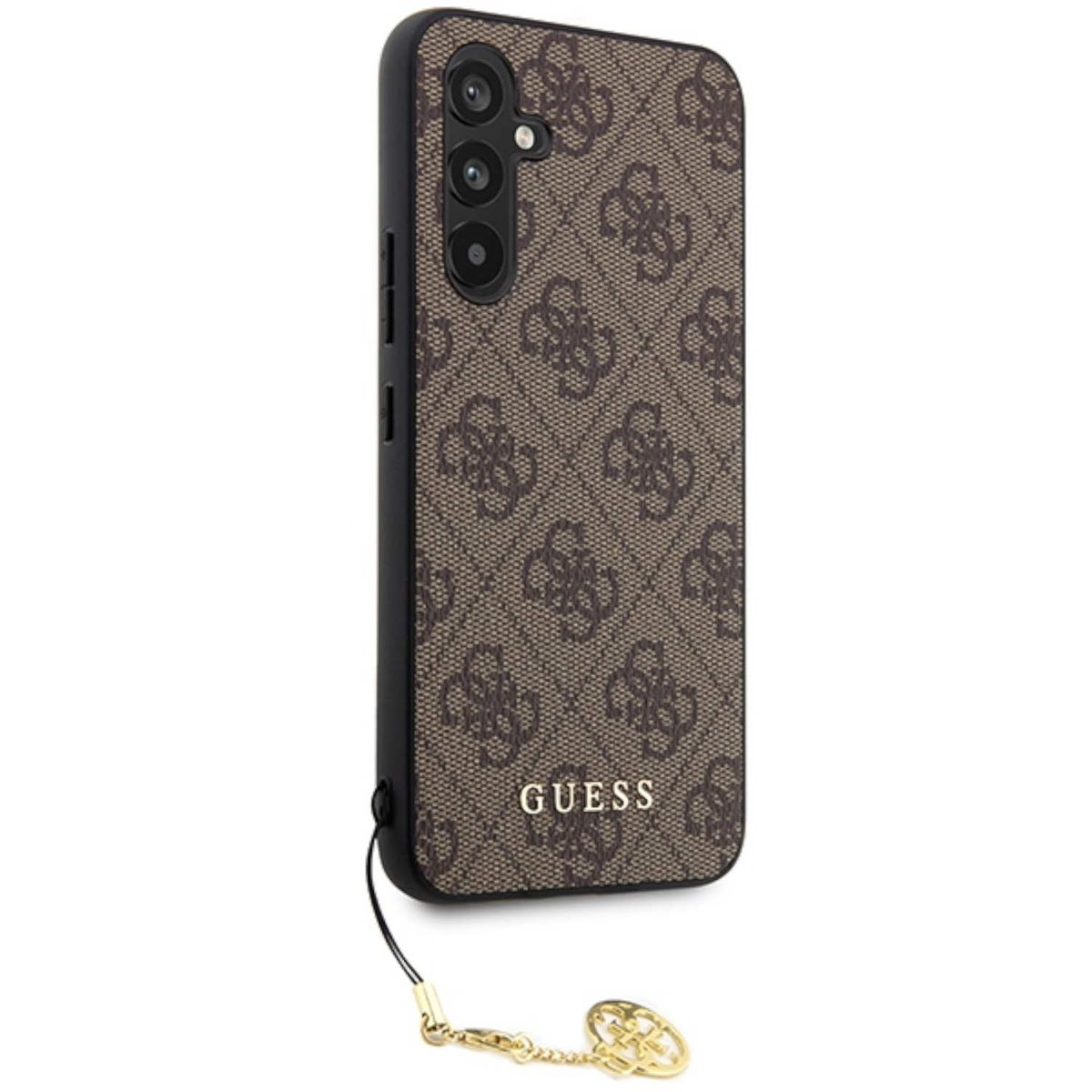 GUESS 4G Chain Charms Braun Collection Design Galaxy Samsung, Cover, Hülle, A54, Full