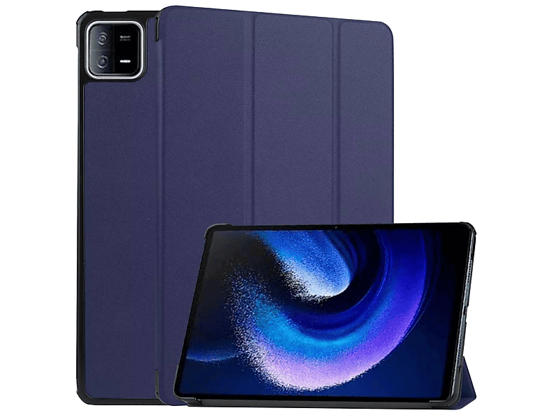 WIGENTO 3folt Wake UP & Sleep Smart Cover aufstellbar, Full Cover, Xiaomi, Pad 6 / Pad 6 Pro 11 Zoll, Dunkelblau