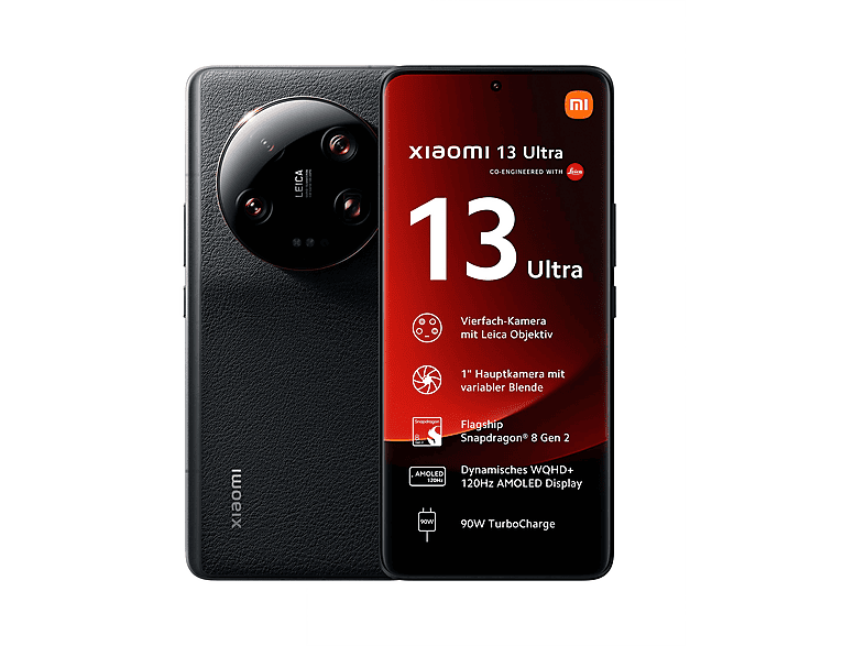 【美品】Xiaomi 13 Ultra 32GB 512GB　SIMフリー XIAOMI 13 ULTRA 12GB + 512GB BLACK 512 GB Black Dual SIM | MediaMarkt