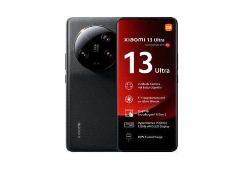 Móvil - 13 Ultra XIAOMI, Negro, 512 GB, 12 GB, 6,73 , WQHD+ AMOLED, Snapdragon  8 Gen 2 5000 mAhmAh