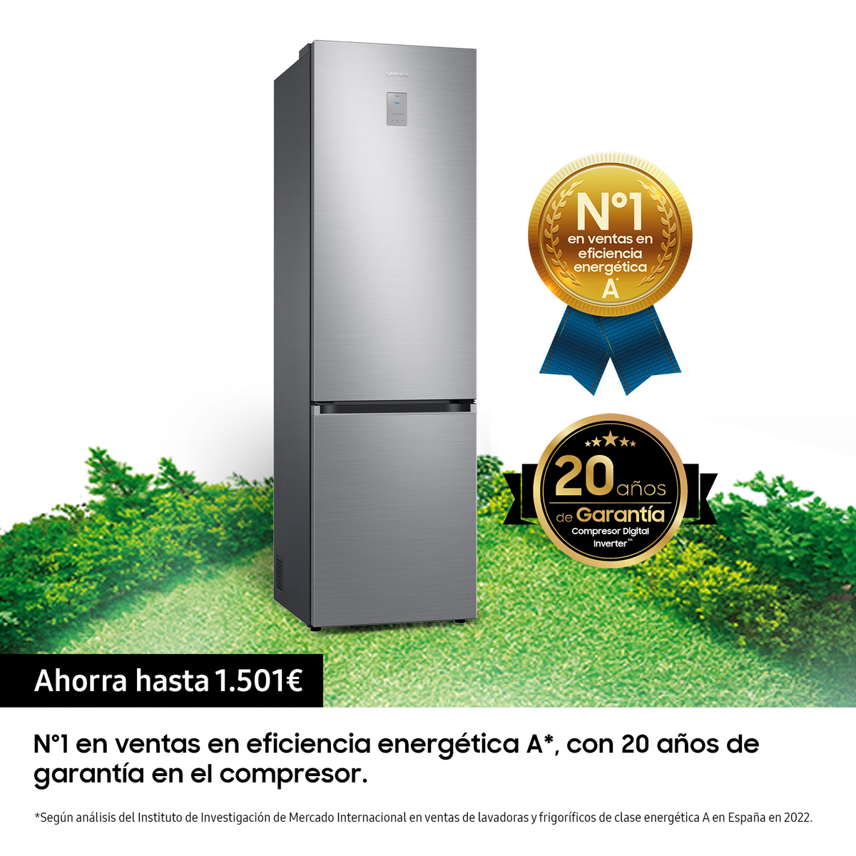 SAMSUNG RB38C675CS9  Freestanding refrigerators  - Freestanding, not built-in compatible  - Width 59.5 cm  - Height 203 cm   