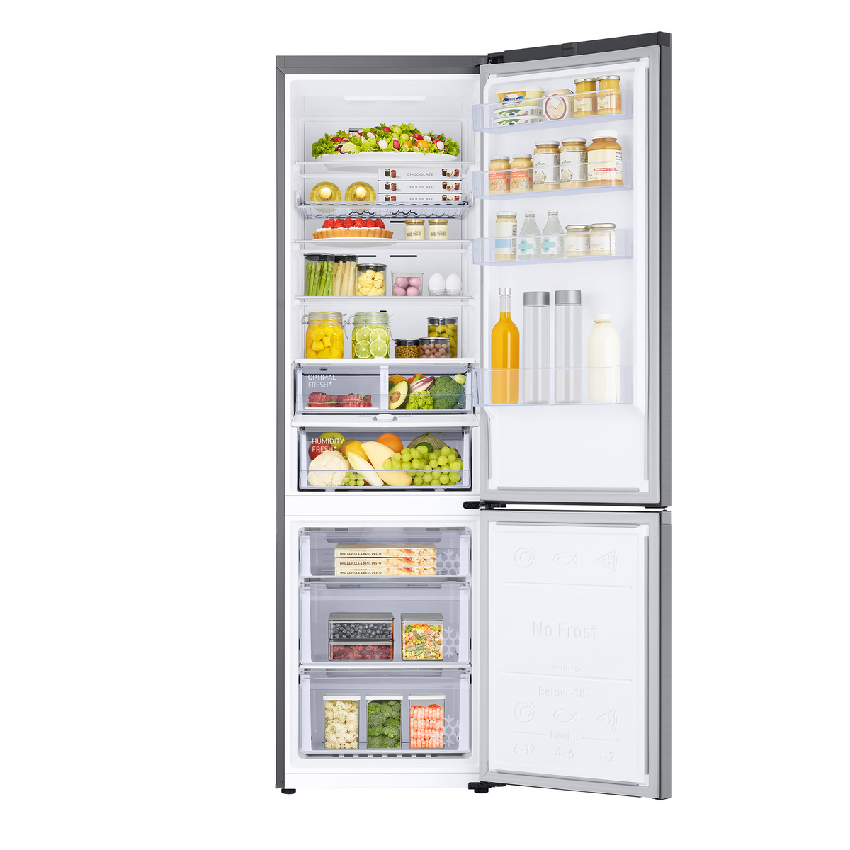SAMSUNG RB38C675CS9  Freestanding refrigerators  - Freestanding, not built-in compatible  - Width 59.5 cm  - Height 203 cm   